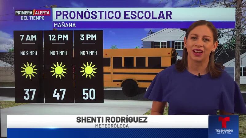 Primera Alerta del Tiempo: Pronóstico escolar